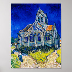 The Church in Auvers-sur-Oise by Vincent van Gogh Poster