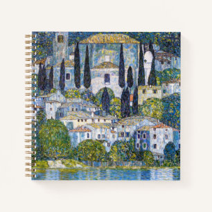 The Church in Cassone   Gustav Klimt   Poster Notebook