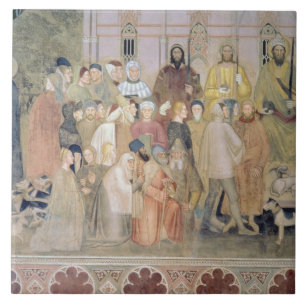 The Church Militant and Triumphant, detail, from t Tile