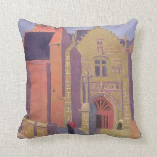 The Church of Notre-Dame de la Clarte Cushion