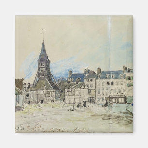 The Church of Sainte-Catherine, Honfleur, 1864 Magnet