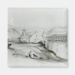 The Church of San Francisco, Valparaiso, 1834 Magnet