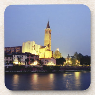 The church of Sant'Anastasia in Verona, Italy. Coaster