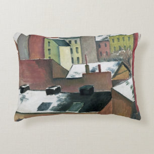 The Church of St Mary in Bonn in Snow, 1911 Decorative Cushion