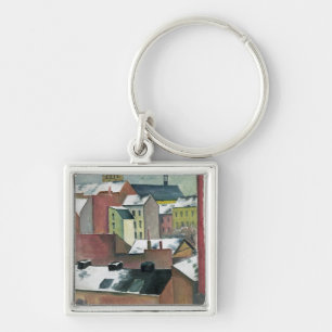 The Church of St Mary in Bonn in Snow, 1911 Key Ring