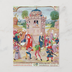 The Church under attack from heretics, Flemish Postcard