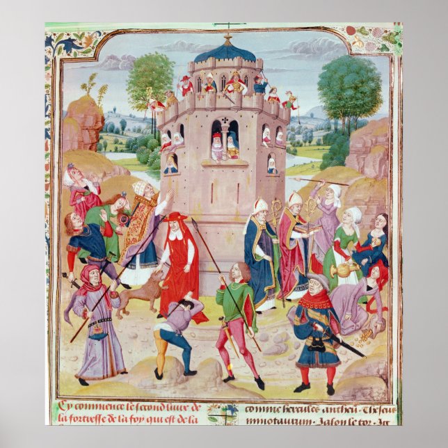 The Church under attack from heretics, Flemish Poster (Front)