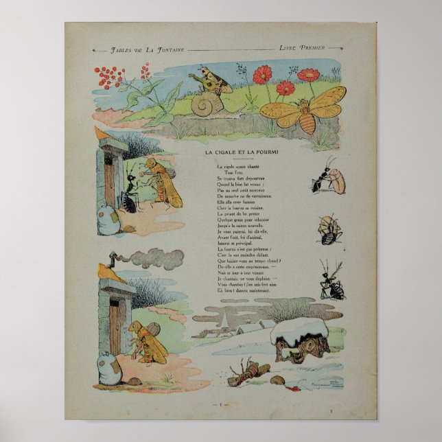 The Cicada and the Ant from the Fables Poster (Front)