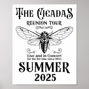 The Cicadas Reunion Tour Summer 2025 Entomologist Poster