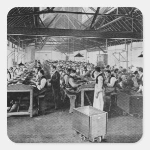 The cigar manufacturing departments square sticker