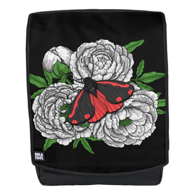 The cinnabar moth backpack (Front)