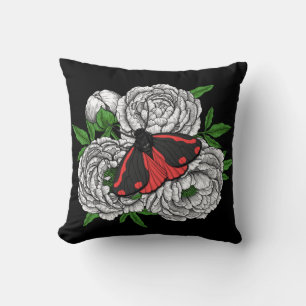 The cinnabar moth cushion