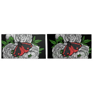 The cinnabar moth pillowcase