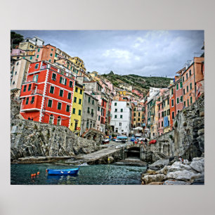 The Cinque Terre - Riomaggiore, Italy Poster 20x16