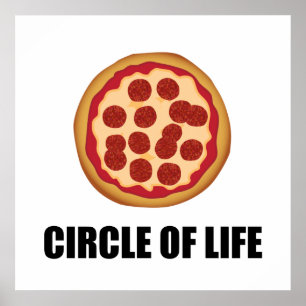 The Circle Of Life Pizza Poster