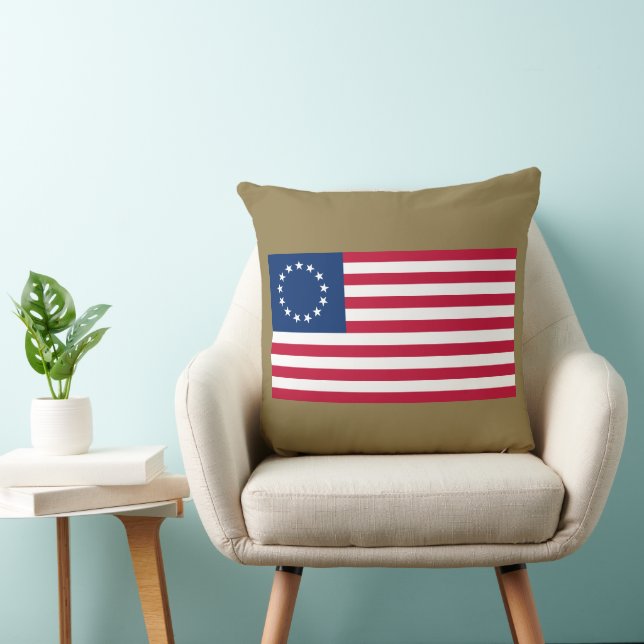 The Circle of Stars, American Flag by Betsy Ross Cushion (Chair)