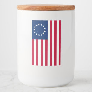 The Circle of Stars, American Flag by Betsy Ross Food Label