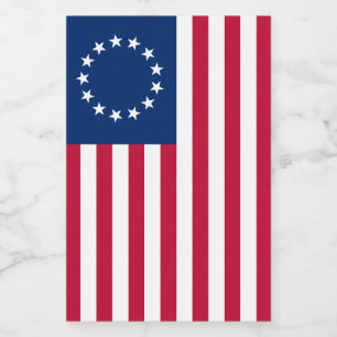 The Circle of Stars, American Flag by Betsy Ross Food Label
