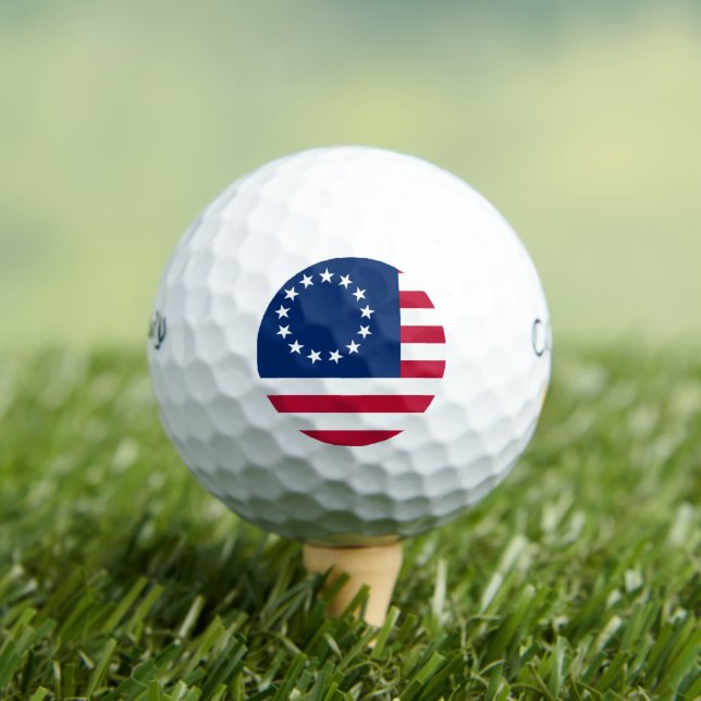 The Circle of Stars, American Flag by Betsy Ross Golf Balls (Insitu Tee)