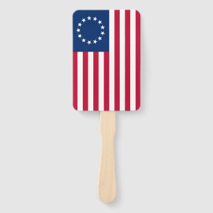 The Circle of Stars, American Flag by Betsy Ross Hand Fan