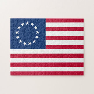 The Circle of Stars, American Flag by Betsy Ross Jigsaw Puzzle
