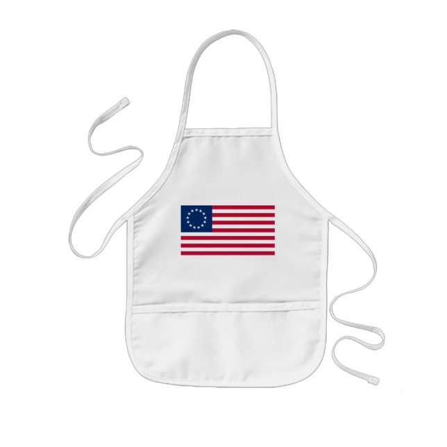 The Circle of Stars, American Flag by Betsy Ross Kids Apron (Front)