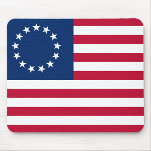 The Circle of Stars, American Flag by Betsy Ross Mouse Pad