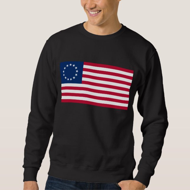 The Circle of Stars, American Flag by Betsy Ross Sweatshirt (Front)