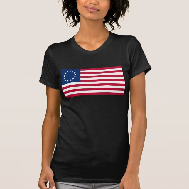 The Circle of Stars, American Flag by Betsy Ross T-Shirt (Front)