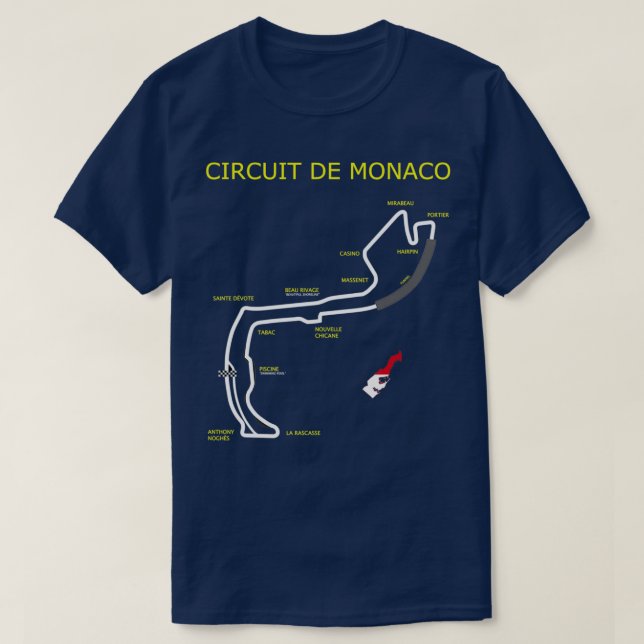 The Circuit De Monaco T-Shirt (Design Front)