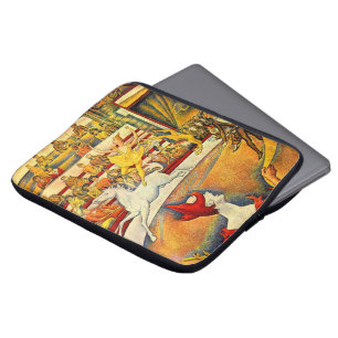 The Circus by Georges Seurat, Vintage Fine Art Laptop Sleeve