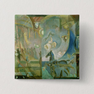 The Circus, c.1910 15 Cm Square Badge