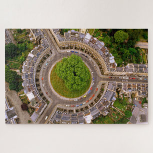 The Circus, From the air, Bath. England. Jigsaw Puzzle
