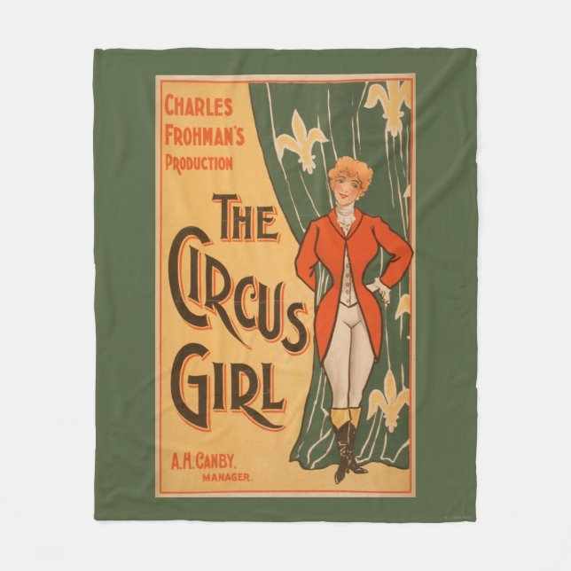 The Circus Girl Theatrical Poster #1 Fleece Blanket (Front)
