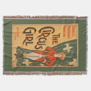 The Circus Girl Theatrical Poster #1 Throw Blanket