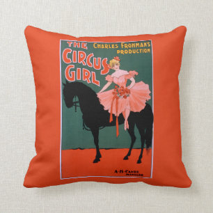The Circus Girl - Woman on Horse Theatrical Cushion