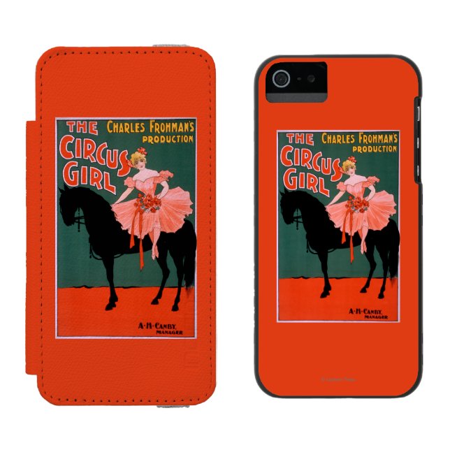 The Circus Girl - Woman on Horse Theatrical Incipio iPhone Wallet Case (Side by Side)