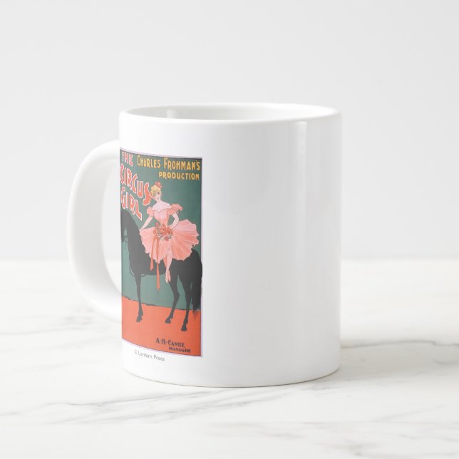 The Circus Girl - Woman on Horse Theatrical Large Coffee Mug (Front Left)