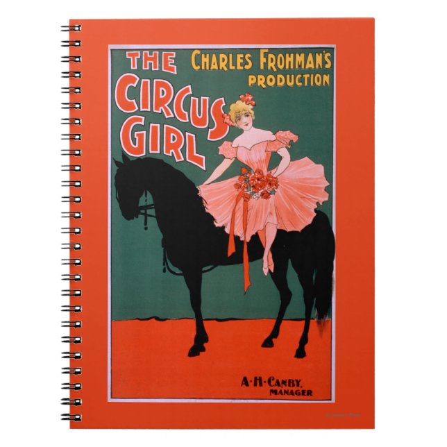 The Circus Girl - Woman on Horse Theatrical Notebook (Front)