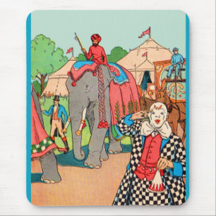 The circus is coming to town mouse pad