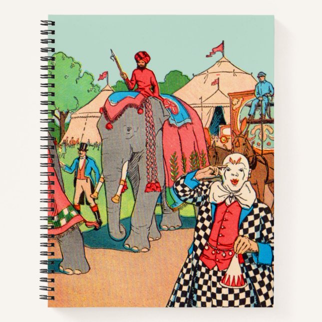 The circus is coming to town notebook (Front)