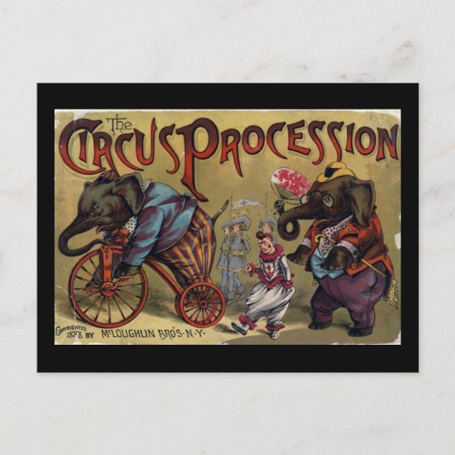 The Circus Procession Front Cover Postcard (Front)