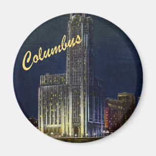 The Citadel At Night Vintage Magnet
