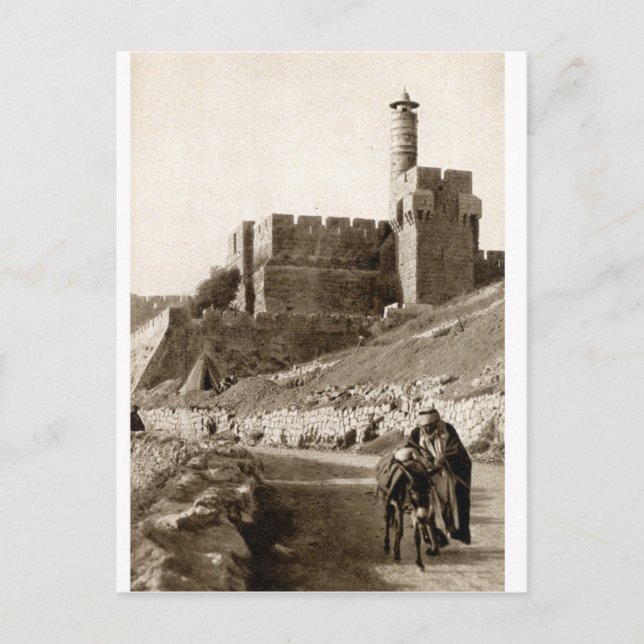 The Citadel of David in Jerusalem Postcard (Front)