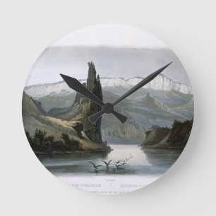 The Citadel Rock on the Upper Missouri, plate 18 f Round Clock