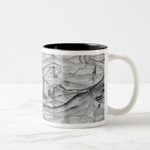 The city and the village of Carcassonne, 1462 Two-Tone Coffee Mug