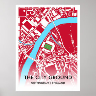 The City Ground Poster – Home of Nottingham Forest