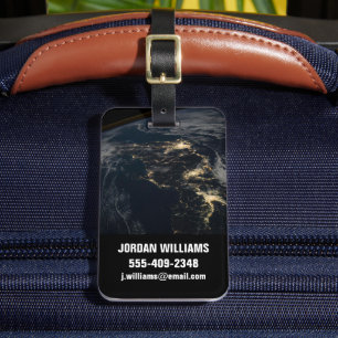 The City Lights Of Japan At Night. Luggage Tag