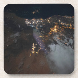 The City Lights Of Jazan And Its Suburbs Coaster