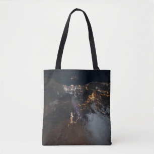 The City Lights Of Jazan And Its Suburbs Tote Bag